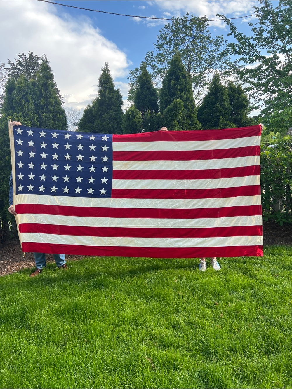 Stunning vintage 48 star American flag from Valley Forge Flag Company